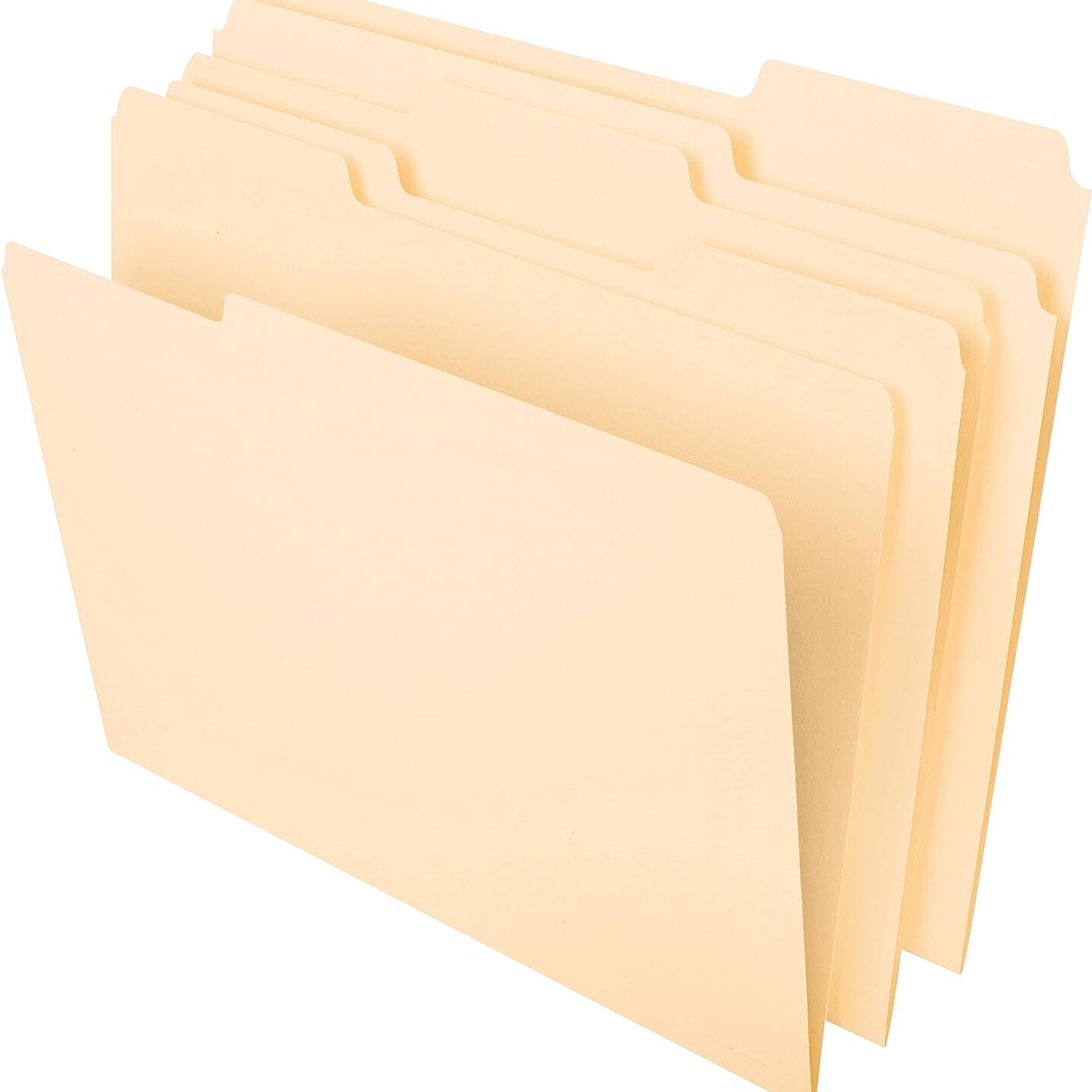 Pendaflex File Folders, Letter Size, 8-1/2″ x 11″, Classic Manila, 1/3-Cut Tabs in Left, Right, Center Positions, 100 Per Box (65213)